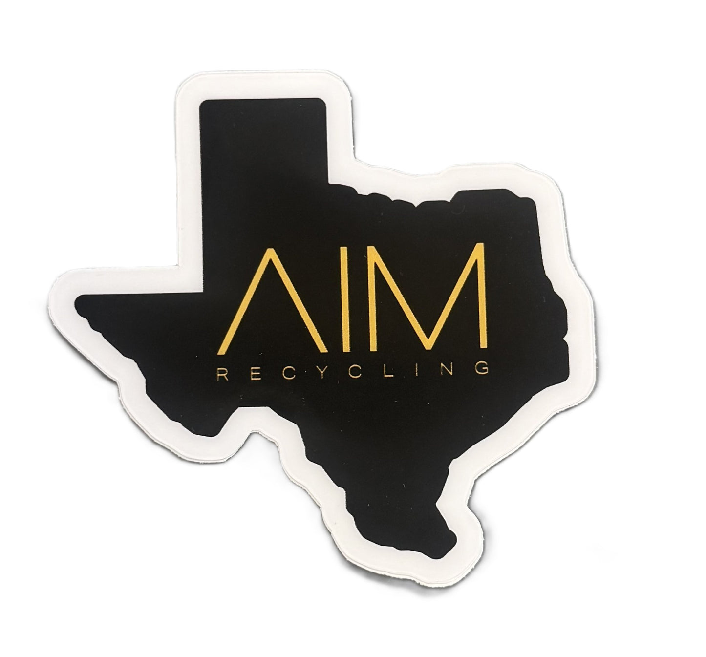 Texas AIM Recycling Sticker